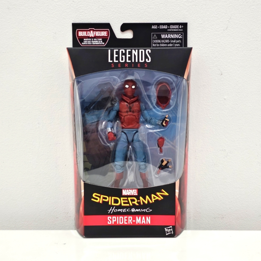 Marvel Legends Spider-Man Homecoming homemade suit action figure.